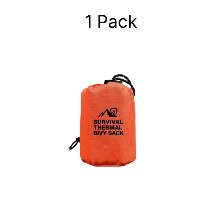 🏔️Survival Thermal Bivy Sack – Ultralight Waterproof Emergency Sleeping Bag for Hiking & Bug-Out Bags