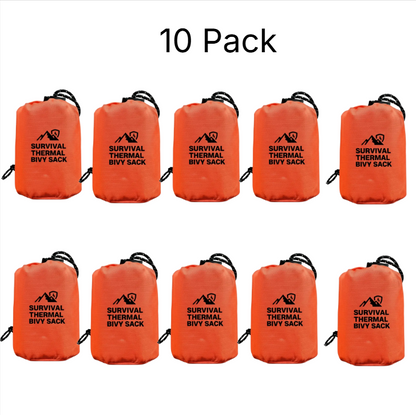 🏔️Survival Thermal Bivy Sack – Ultralight Waterproof Emergency Sleeping Bag for Hiking & Bug-Out Bags