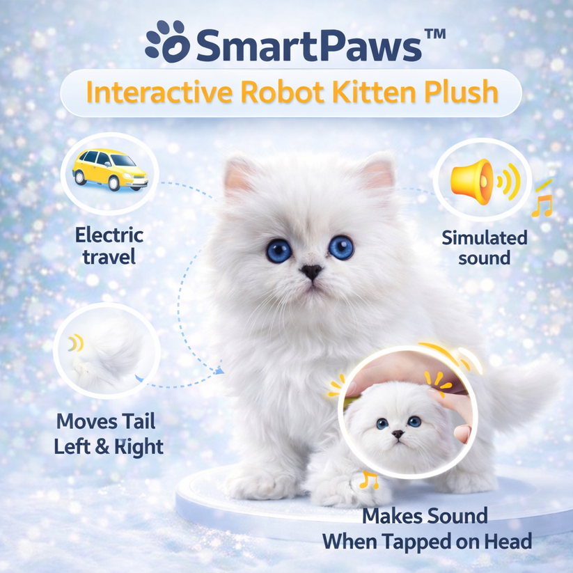 🐱Interactive Robot Kitten Plush🐾